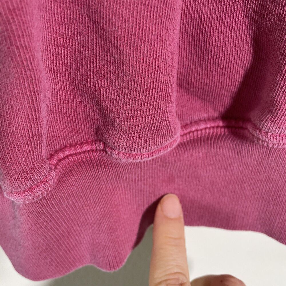The Great Women's Puff Sleeve Sweater XS Plum Short Sleeve Disstred Look Cotton - Picture 8 of 8